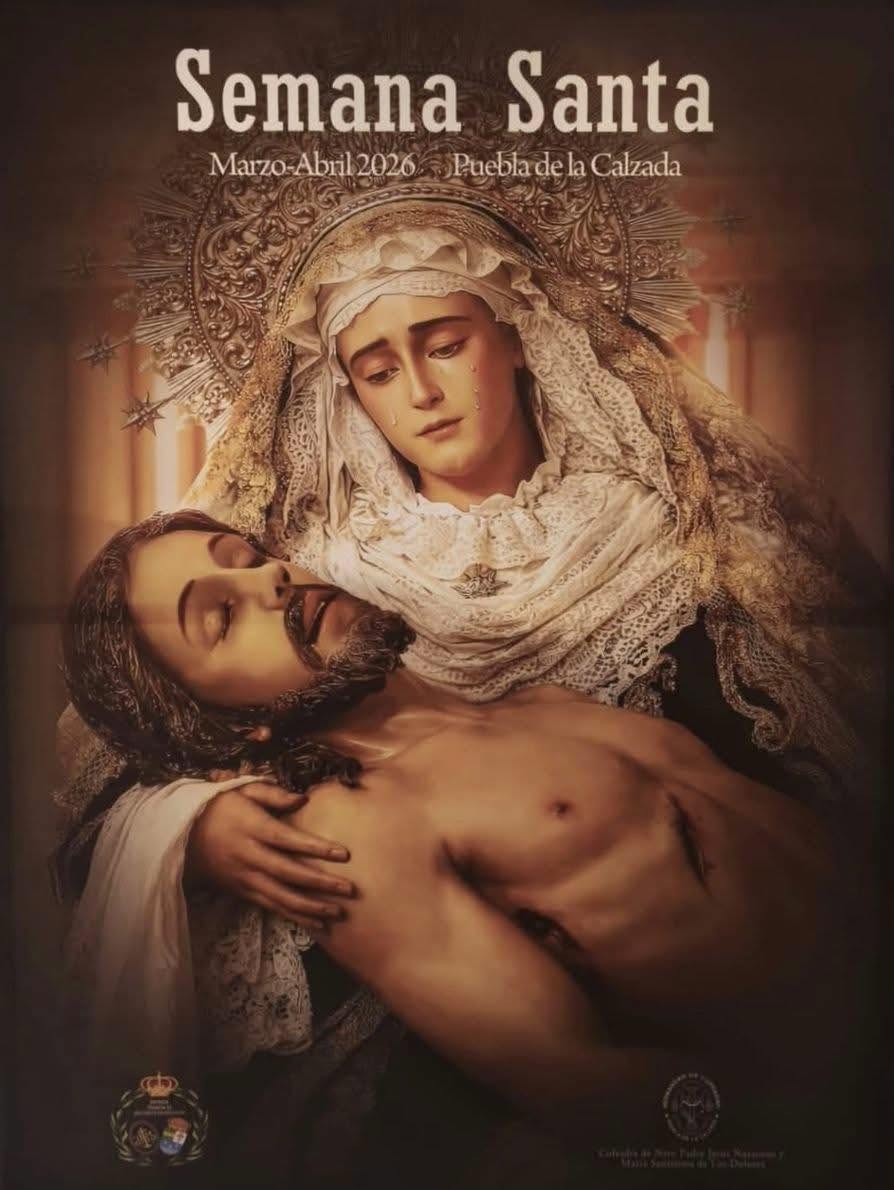 Cartel de Semana Santa en Puebla de la Calzada 2026